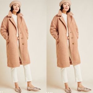 Anthropologie Macie Sherpa Cocoon Coat